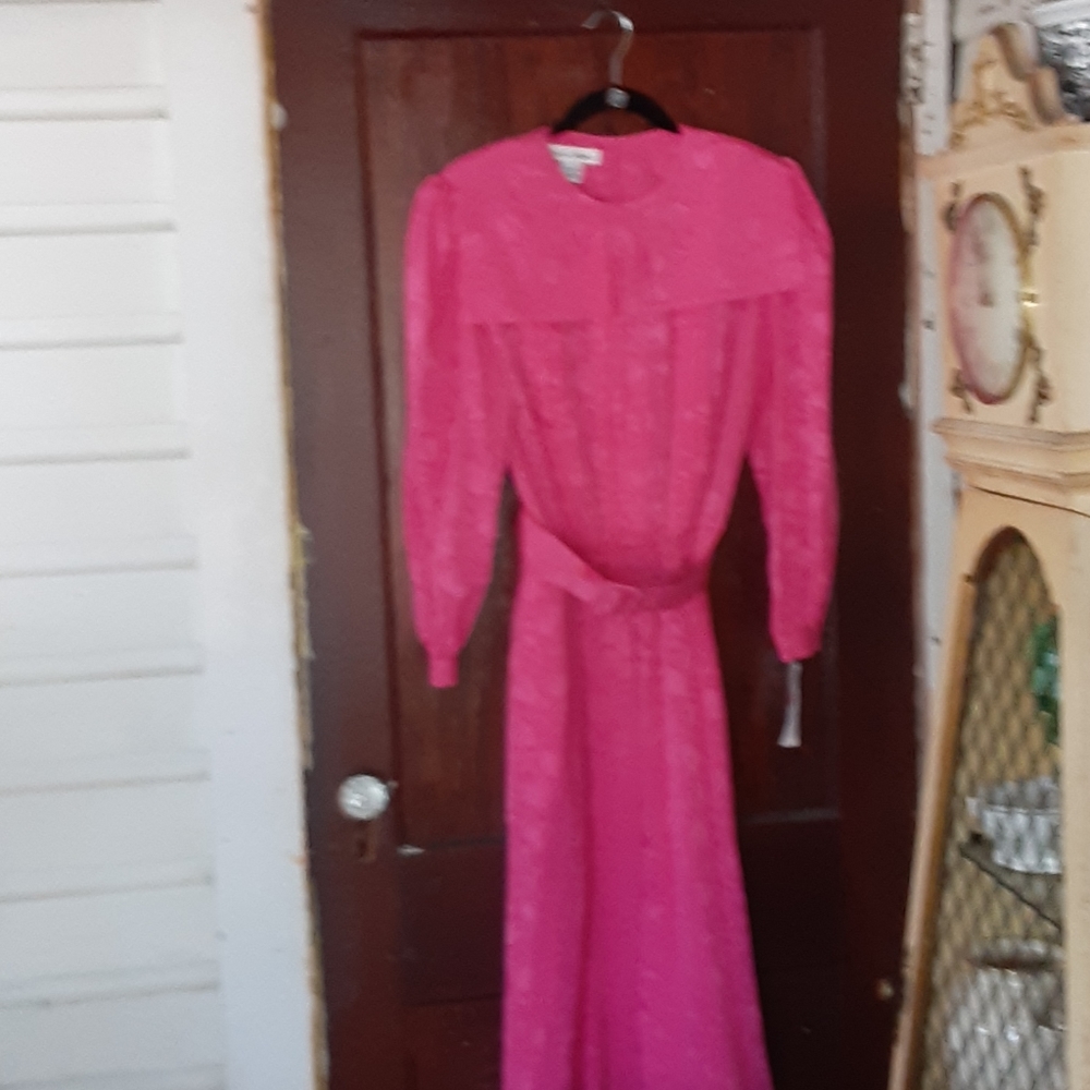 Hana Sung vintage maxi dress with peter pan collar